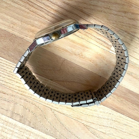 TIMEX Marlin Viscount Vintage Men’s Watch Mechanical Stainless Stretch Band Rare - Picture 7 of 10